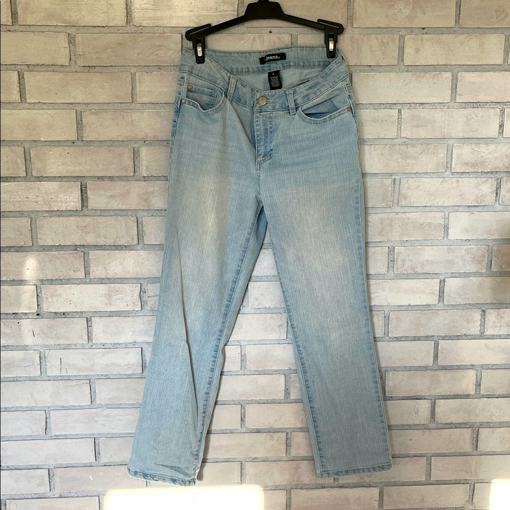 d. jeans Light Blue High-Rise Straight Leg Jeans